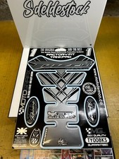 Yamaha Fazer FZS 600 1000 Black Silver Tank Pad protection reservoir Motografix