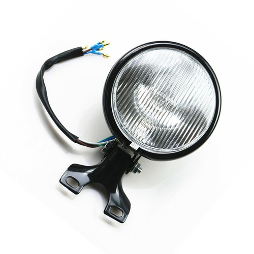 Phare noir moto - "phare,