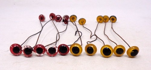 Lot paires yeux sulfure - 10, en