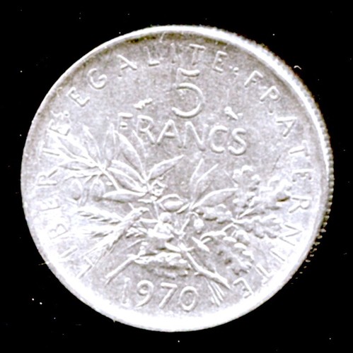 France pièce 5f de 1970 - france,