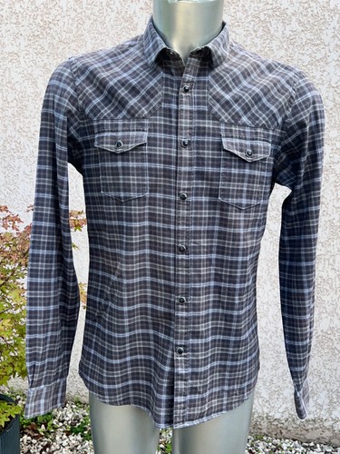 Chemise carreaux grise the - à,