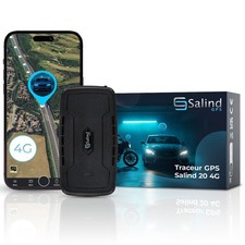 Salind 20 4G - Traceur GPS Magnétique Voiture & Camion, Antivol, Batterie 180 Jo