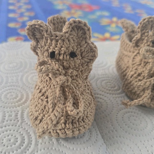 Chaussons bébé crochet coton