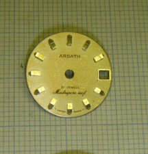 CADRAN VINTAGE MONTRE DE PLONGÉE FEMME ARDATH MADREPORE 200 M / 21 RUBIS / DATE