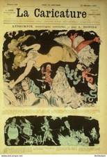 La Caricature 1881 n°103 L'insomnie Robida Petit Jacques Loys