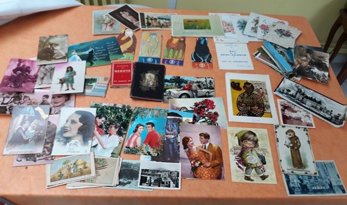 Lot carte postale - postale, vœux