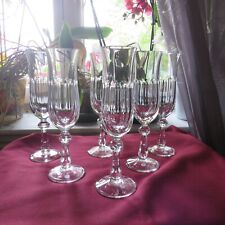 6 flutes a champagne en cristal Villeroy et Boch modèle belvédère H 19,8 CM