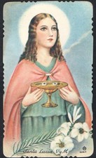 image pieuse ancianne de Santa