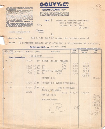 1936 gouvy dieulouard - 1936,