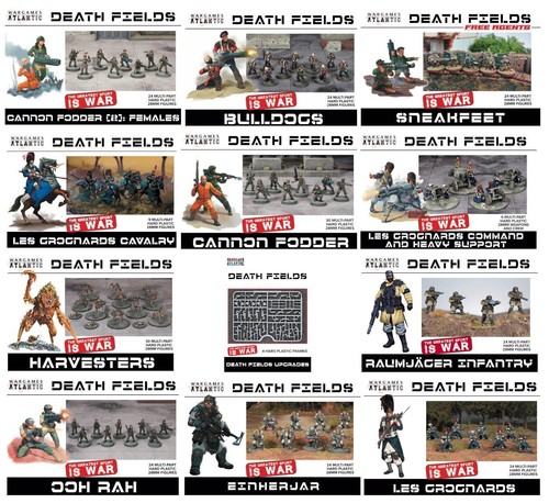Death fields non - fields, peint