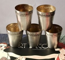 SÉRIE DE 5 GOBELETS ART