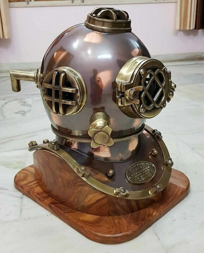 Casque plongée ancien en - casque, de