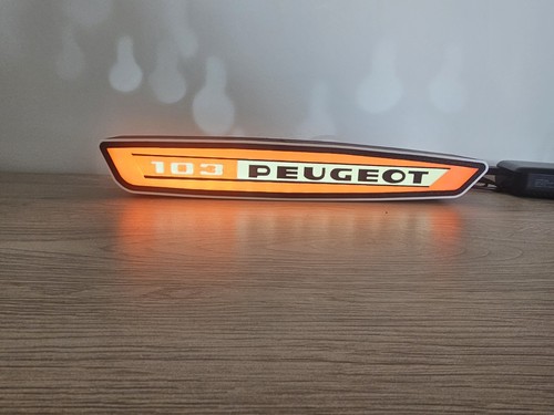 Enseigne peugeot 103 rouge - peugeot,