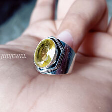 Bague citrine topaze jaune