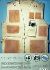 publicité Advertising 0421 2002 Sony appareil photo  go create optiqu Carl Zeiss