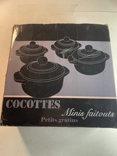 Joli lot de 4 mini cocotte