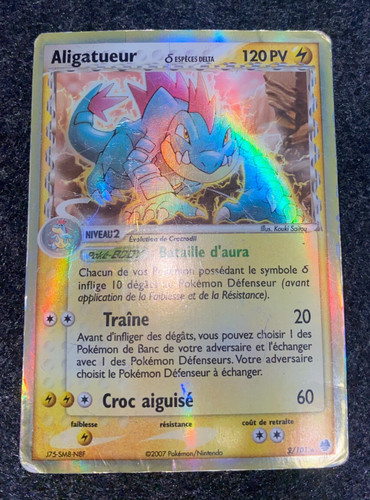 Carte pokémon aligatueur - :,