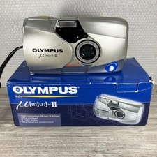 Olympus Mju II 2 Appareil Photo Compact 35mm Point & Shoot Film Camera En Boîte