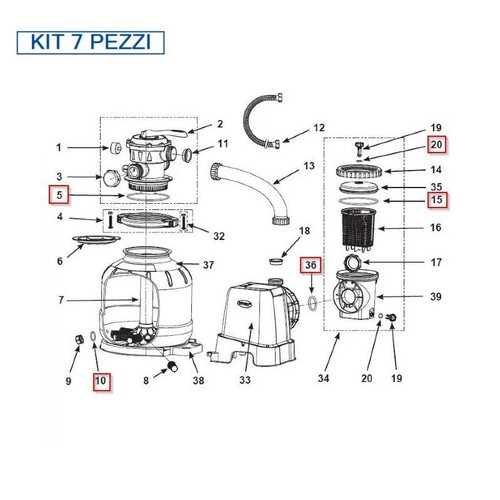 Intex kit joint - de, pour