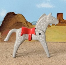 +++ Playmobil Cheval gris