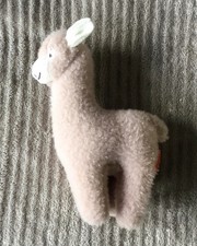Peluche doudou lama rose blanc - lama,