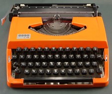 MACHINE A ECRIRE JAPY L.72 ORANGE VINTAGE, PORTATIVE – JAPON BROTHER - TBE