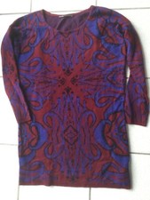 Robe tunique Ekyog coton organique bordeaux bleu taille L