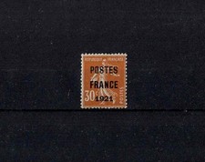 FRANCE YVERT PREOBLITERE 35 "PRECANCEL 30c POSTES FRANC 1921" MNG VF SIGNED A097