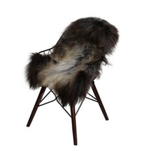 Peau de Mouton Islande Tacheté Déco Longs Tapis Fourrure Véritable Nature