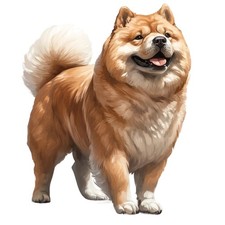 3 x autocollants Chow Chow