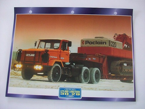 Carte fiche camion tracteur - fiche,