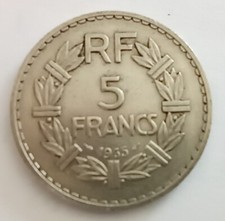 5 Francs Lavrillier 1935 Nickel