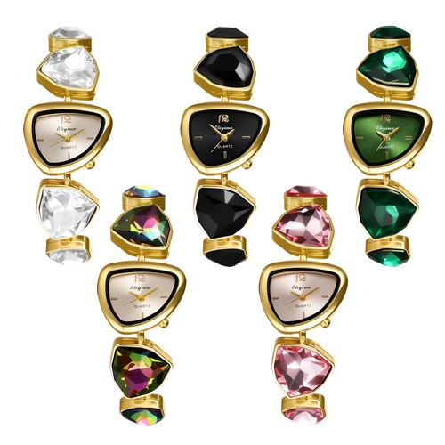 Womens heart synthetic - womens, crystal