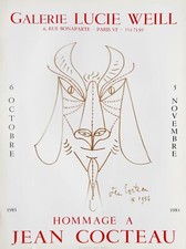 Jean COCTEAU affiche GALERIE