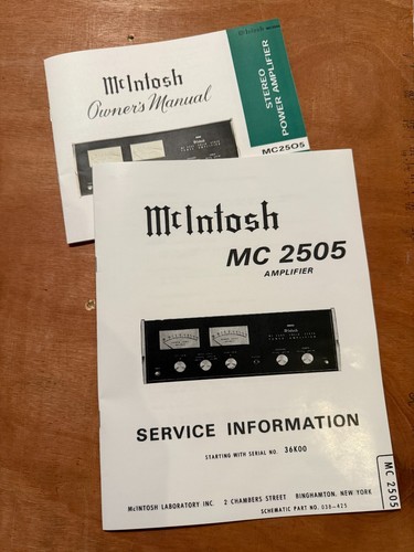 Mcintosh mc2505 stereo - mcintosh, power