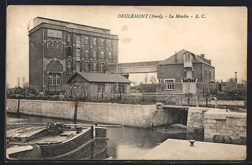 Cpa deulémont moulin et - cpa,