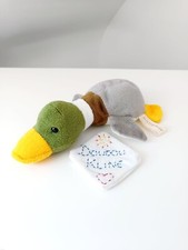 Peluche/Doudou Canard/Oiseau Blanc Gris Vert Jaune Marron 24cm - Anna Club Plush