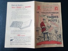Livret Le Collectionneur de Timbres Postes (Arthur Maury)  N°604  Août 1937