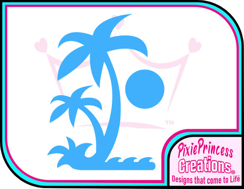 Plage tropical vinyle - plage,