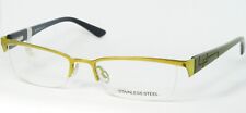 Amendements BI 8781 15 Vert Citron Lunettes Métal Semi Monture Cadre 51-17-135mm