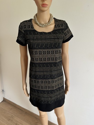 Robe noire dorée à - dorée,
