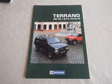 Ancienne Brochure /Catalogue Publicitaire  NISSAN TERRANO  V6-3I./2.7I. TURBO D