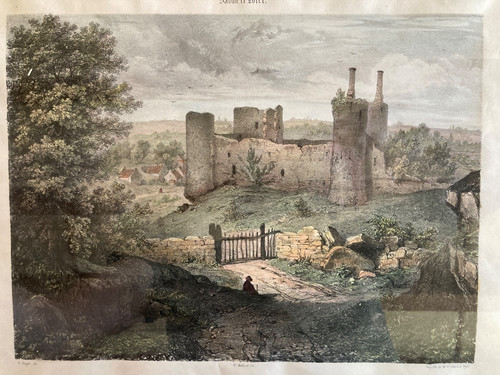 Lithographie gravure ancienne - lithographie,