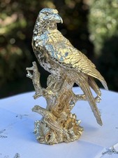 Aigle sculpture bronze argenté hauteur 35cm