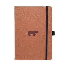 Dingbats - Wildlife Plain Extra Large Notebook, Brown Bear, A4 - Hardcover Noteb