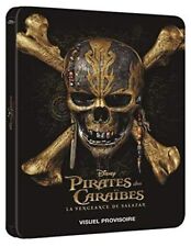 Coffret Pirates des caraibes la vengeance de salazar steelbook blu-ray 3d neuf