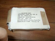 PIECE MATERIEL RADIO MILITAIRE 1 ea RECEIVER UNIT MAGNETIC PART NO. GA 47