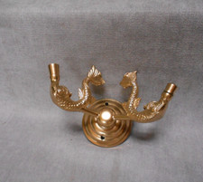 Porte-serviettes , Manteaux Vintage avec 2 Patères DAUPHINS en bronze laiton