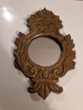 MIROIR ANCIEN DORÉ BOIS ET