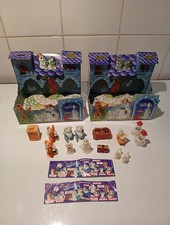 Lot 14 Figurines + Accessoires + 2 Presentoirs/Diorama Fantomini Kinder 1996
